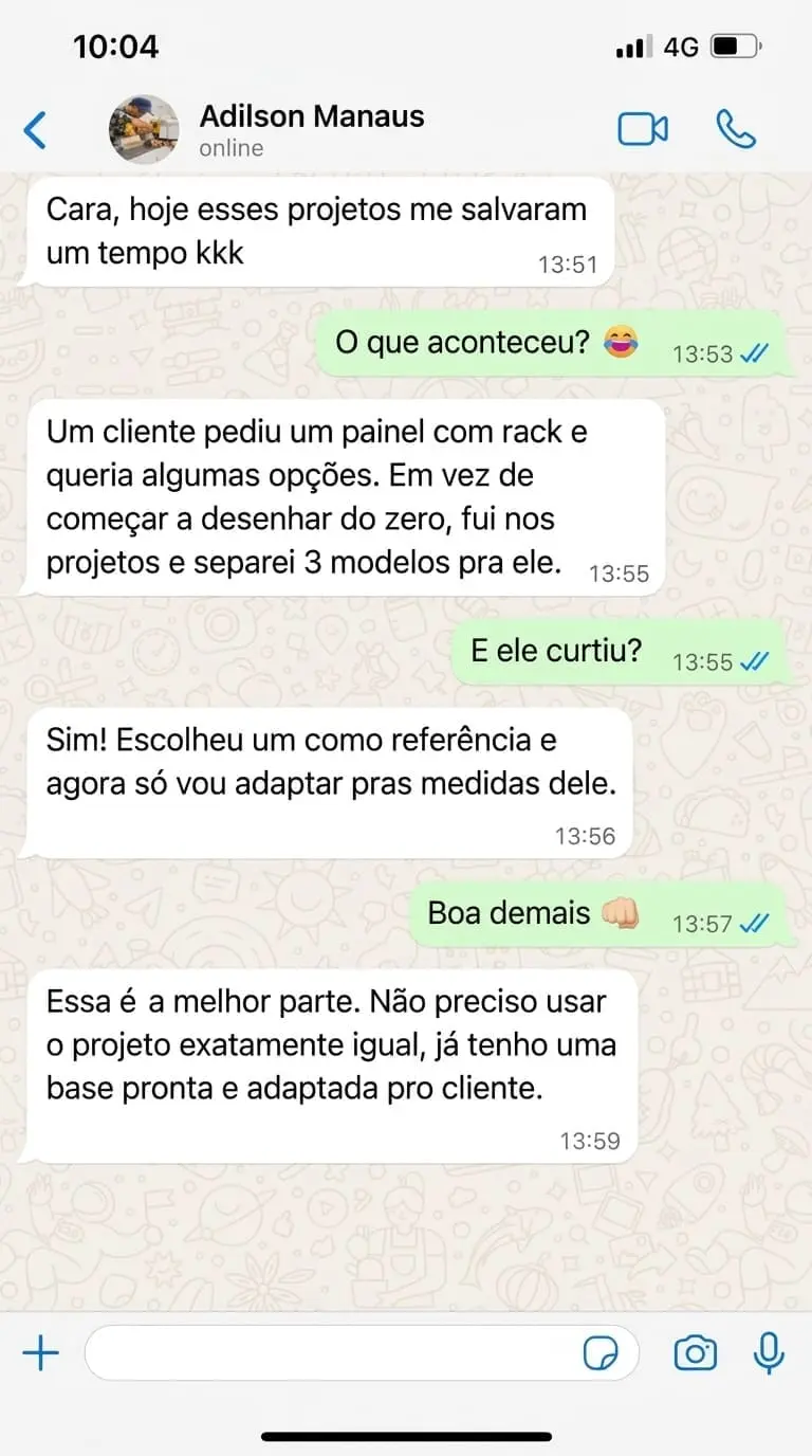 Depoimento de Adilson Manaus sobre os projetos de marcenaria
